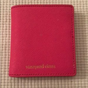 Neon pink vineyard vines wallet